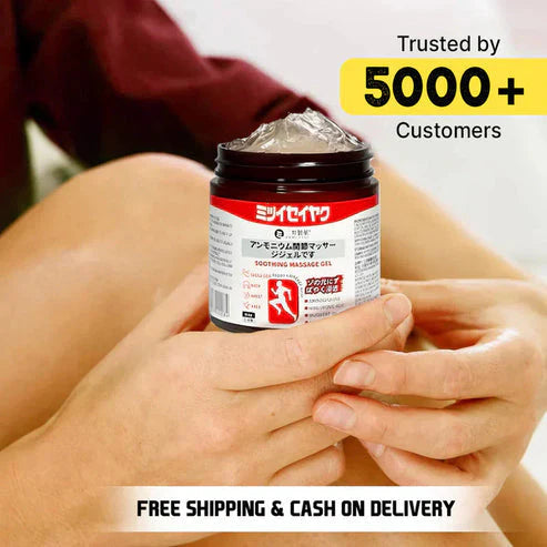 Japanese Pain Relief Massage Gel – Instant Joint, Back & Muscle Relief | .BUY 1 GET 1 FREE | Limited Time Offer